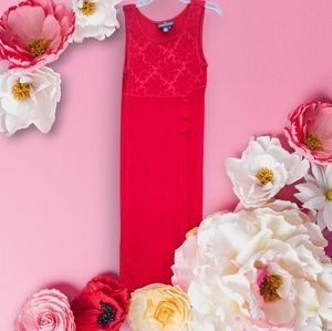 Vintage 1990s Carole Little red dress